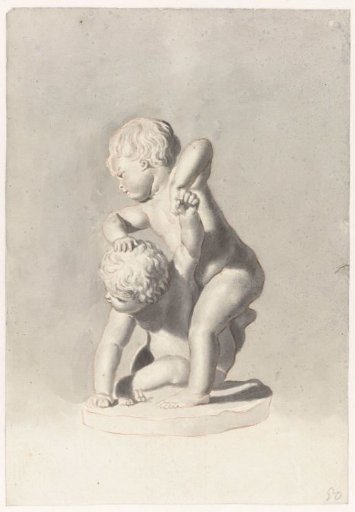 Two Fighting Children