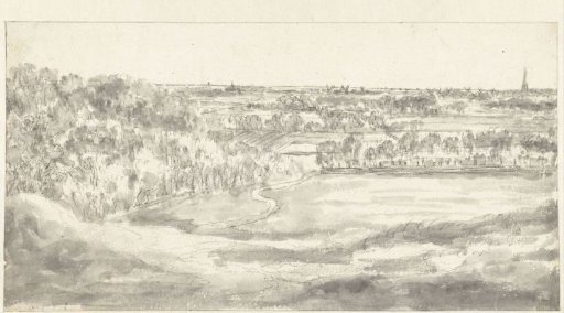 Vast landscape seen from a hill