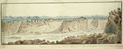 View of the Augrabies Falls on the Orange River