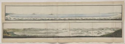 Panorama of the Knysna River and the defile through which it flows into the sea.