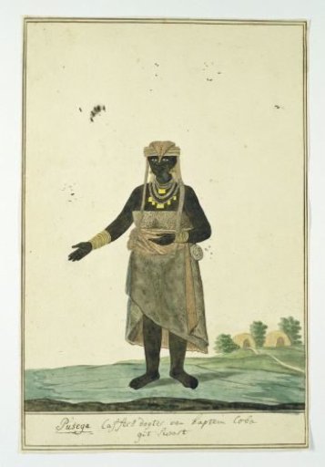 Pusega, daughter of Coba (or Kobé), a chief of the Gqunukhwebe tribe