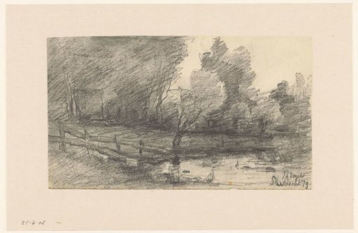 Small lake in a forest near Sliedrecht