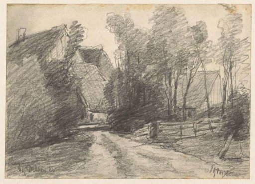 Farmhouse among trees near Delden
