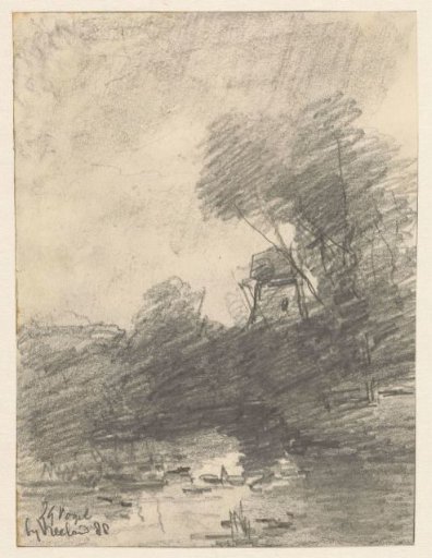 Mill among trees near Vreeland