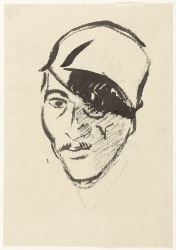 Self-portrait with black eye patch