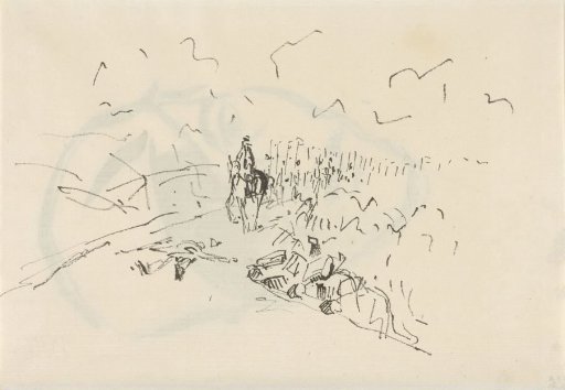 Army encountering a body on a road