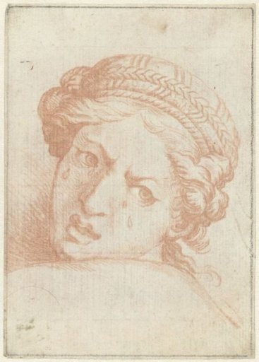 Head of a weeping woman