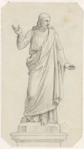 Design for a statue of Christ