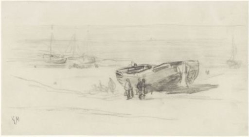 Barge boats on the beach