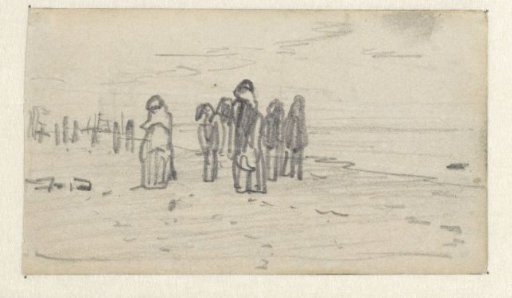 Figures on the beach
