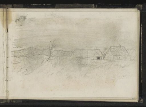 Two houses in a hilly landscape