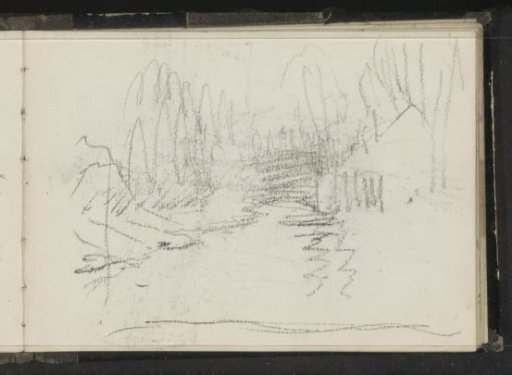 Landscape, probably with a house