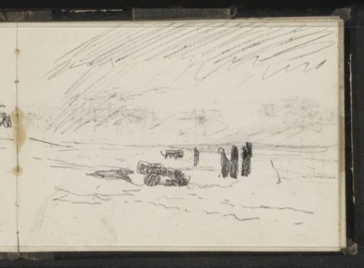 Piles on a beach