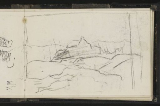 House in a hilly landscape