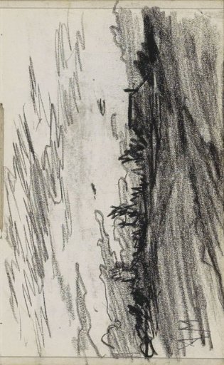Trees and a house in the countryside