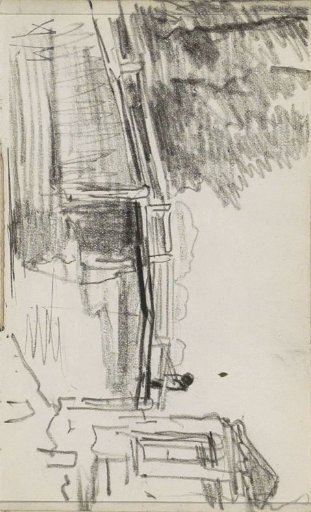Fisherman on a bridge over a river
