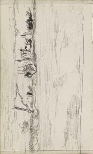 Landscape with grazing cattle