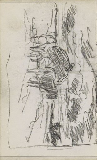 Horse and carriage in a landscape