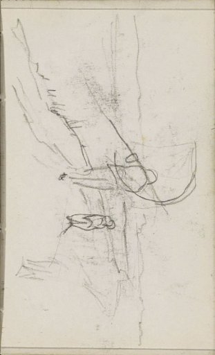 Man with a stick on a country road