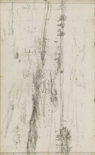 Flat landscape with trees