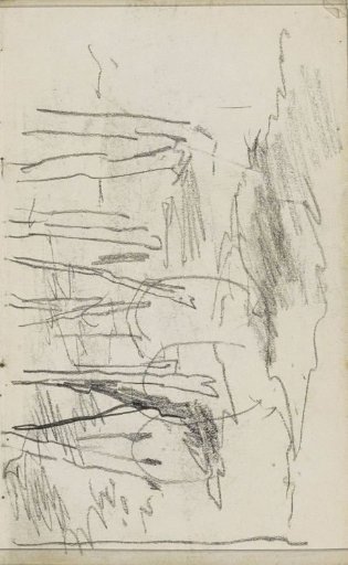 Study, probably a landscape with trees