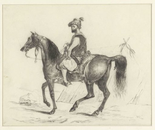 Arab on horseback