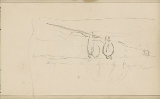 Landscape with an animal and a figure