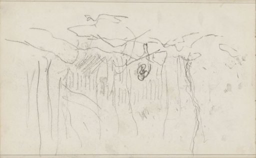 Figure at the edge of a forest