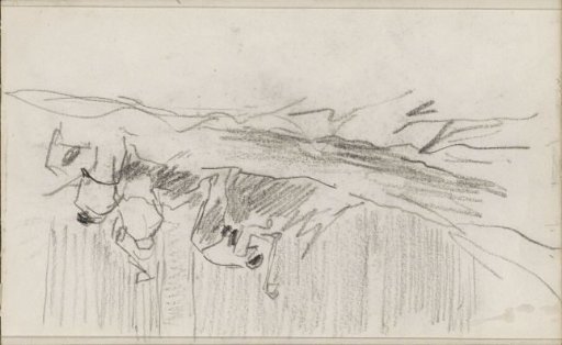 Woodcutters cutting a fallen tree into pieces
