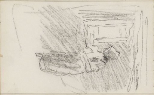 Standing woman with a cap by a window
