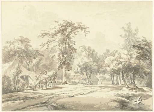 View at Borger in Drenthe
