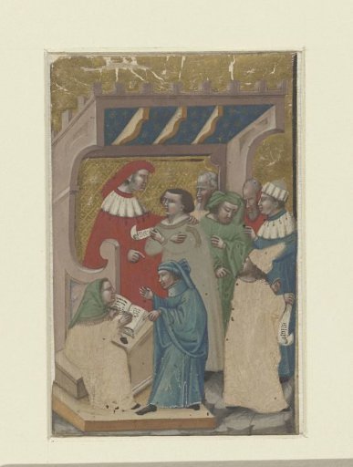 Scene around a judge's verdict
