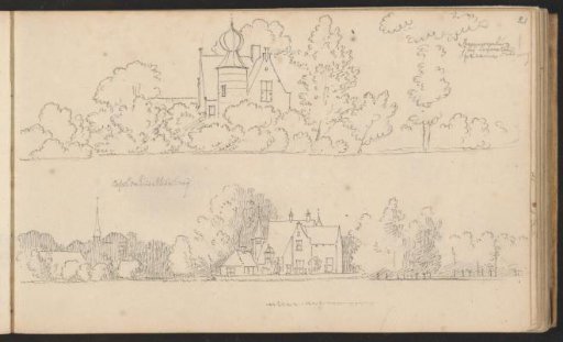 Spreeuwenburg Castle near Coudewater and View of Middelrode