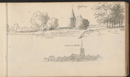 View of Appeltern and View of Berchem in Maasland