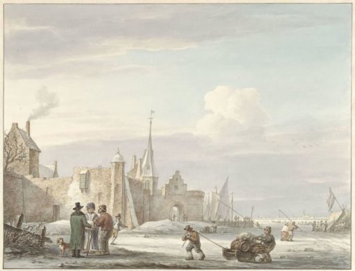 City view in winter