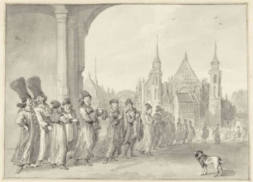 The embassy of the Tsar of Muscovy on the way to the meeting of the States General in The Hague, 4 November 1631