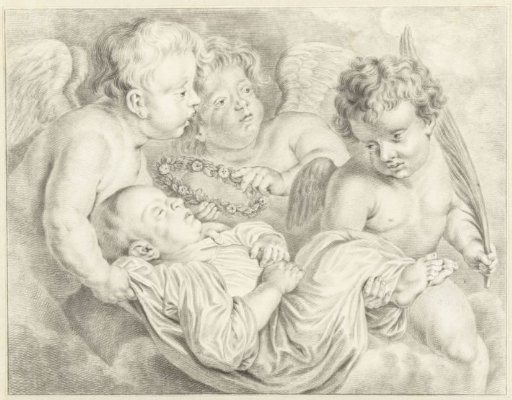 Cherubs with dead child