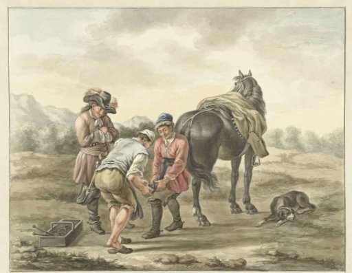 Farrier in a landscape