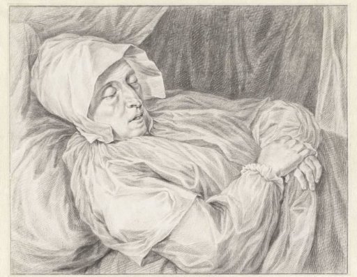 Woman on her deathbed