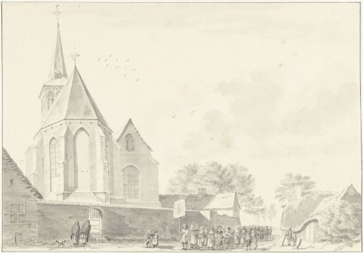 Procession along the Church of Broekhuizenvorst