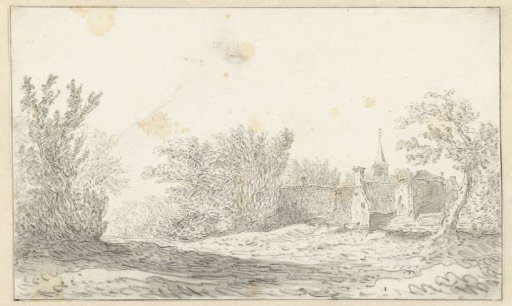 Landscape with Several Houses and Church Tower of a Village