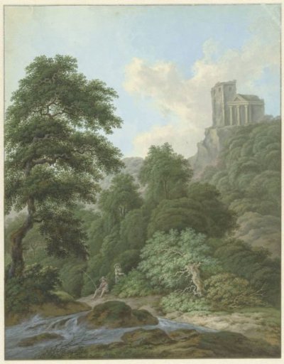 Landscape with a fisherman