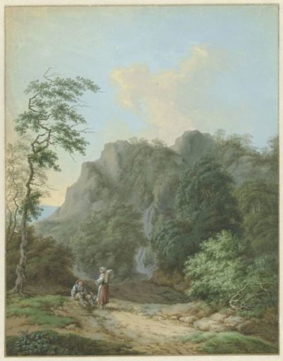 Landscape with a seated man and a standing woman