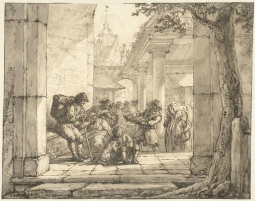 Market in a town
