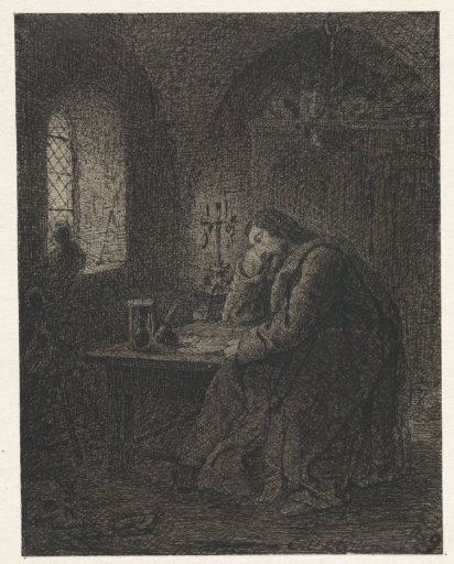 Scholar in a study