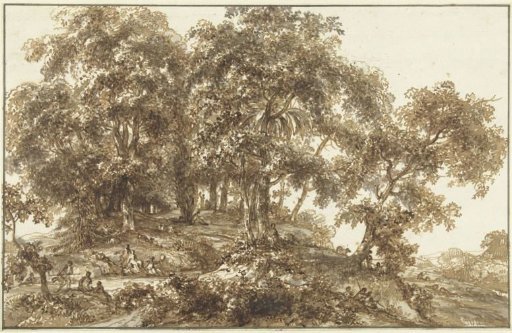 Landscape with a group of trees