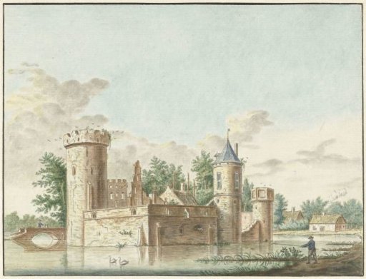 The castle Aalst in the Bommelerwaard