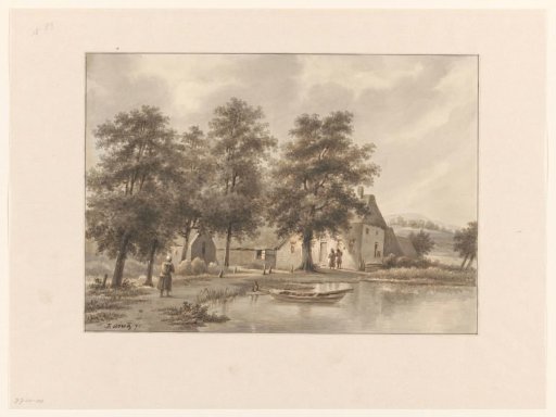 View of a Farmhouse by the Water