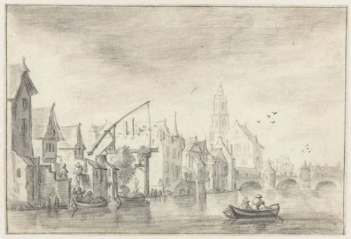View of a City on the Water