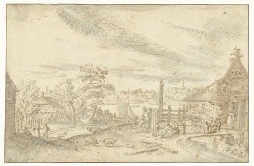 View of a River at a Ferry House